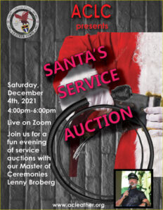Santa's Service Auction Poster